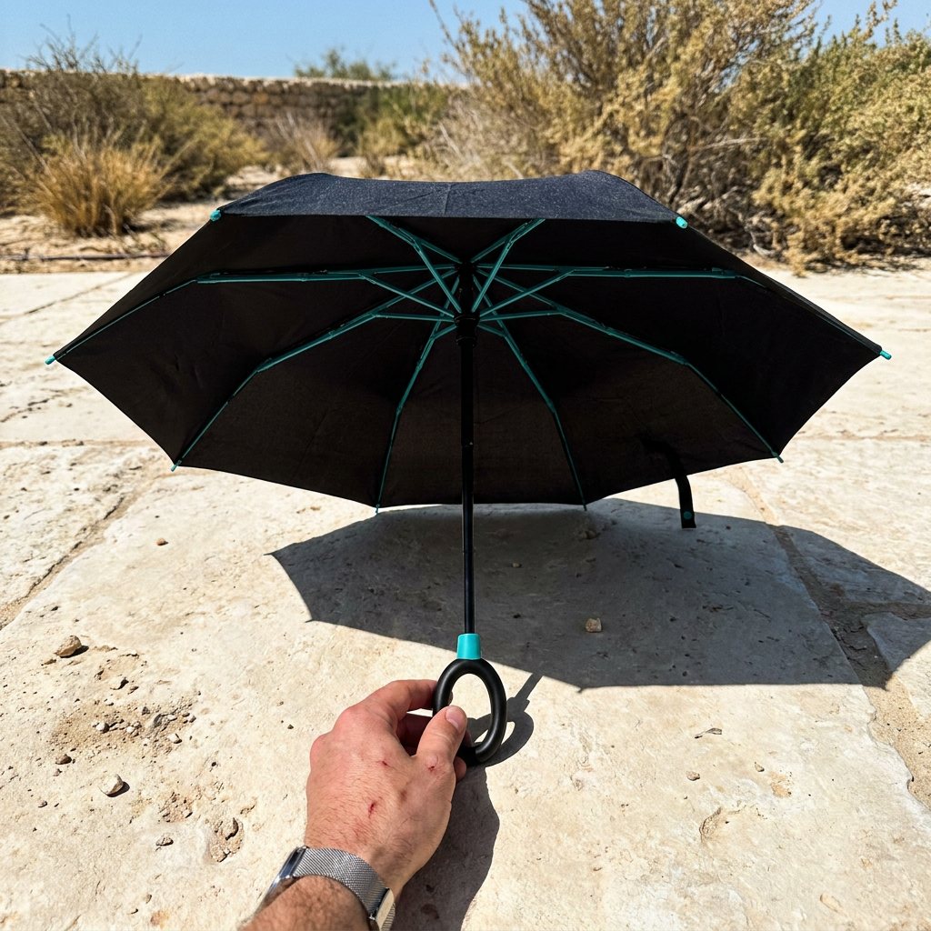 The Haven Umbrella in the sun
