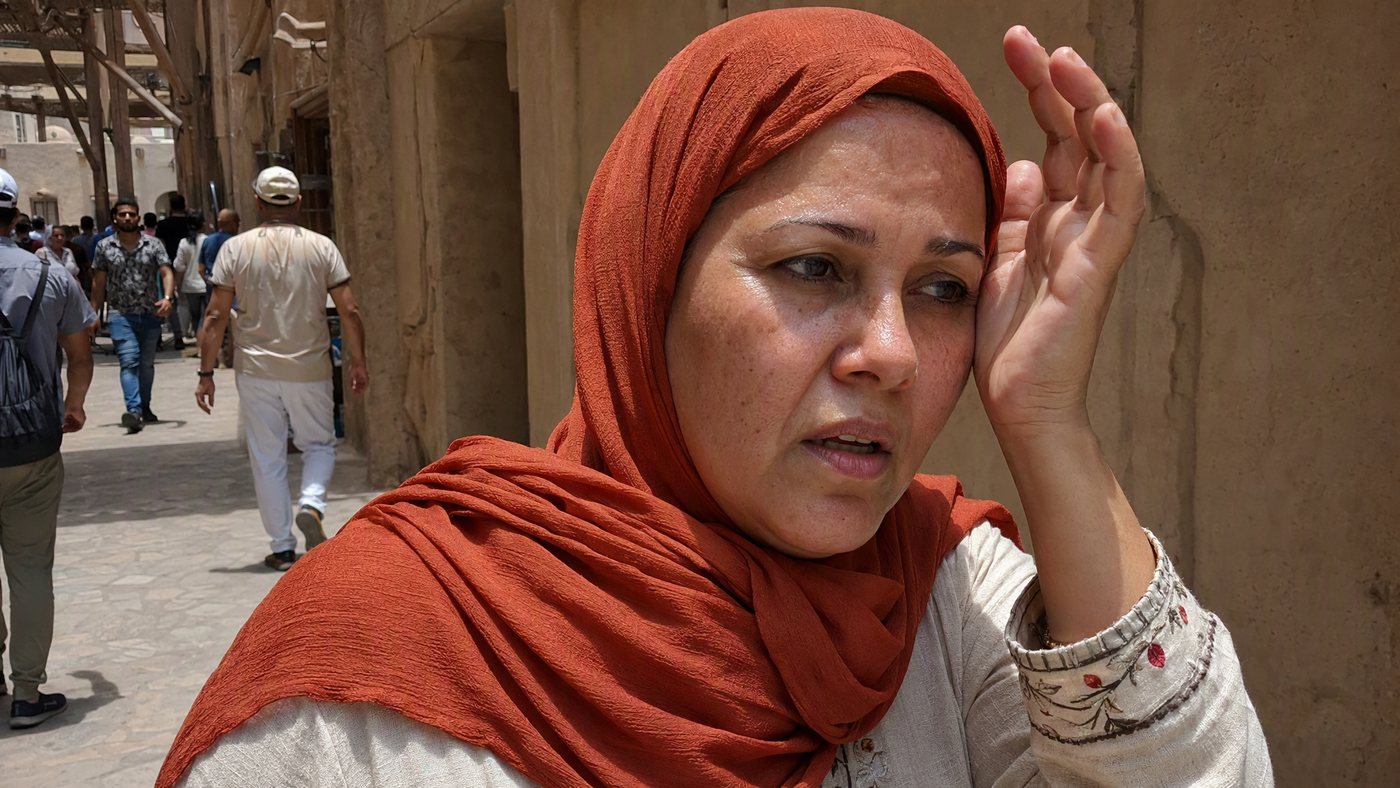 Midday heat in a Dubai souq